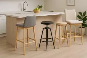 איך לבחור כסא בר בגובה נכון - המדריך המלא בגובה העיניים