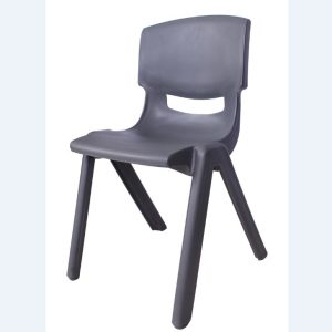 כסא יציקה אפור כהה