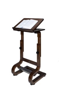 סטנדר עץ אגוז כהה