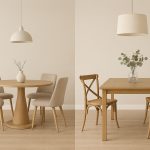 שולחן אוכל עגול או מלבני בחירה קטנה שמשנה את כל האווירה בבית