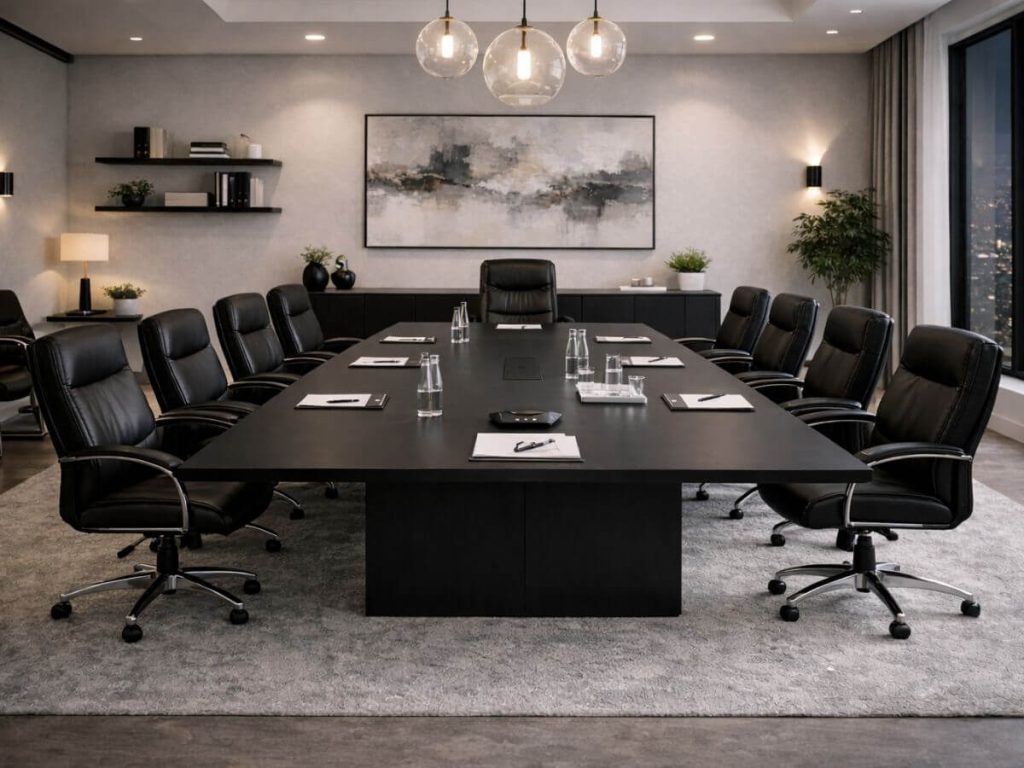 איך לעצב חדר ישיבות שמשדר הצלחה