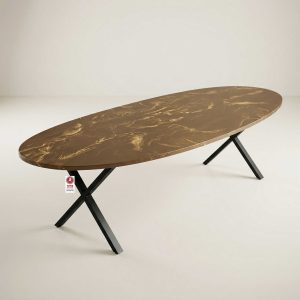 שולחן אליפסה סנדוויץ' ופורמייקה