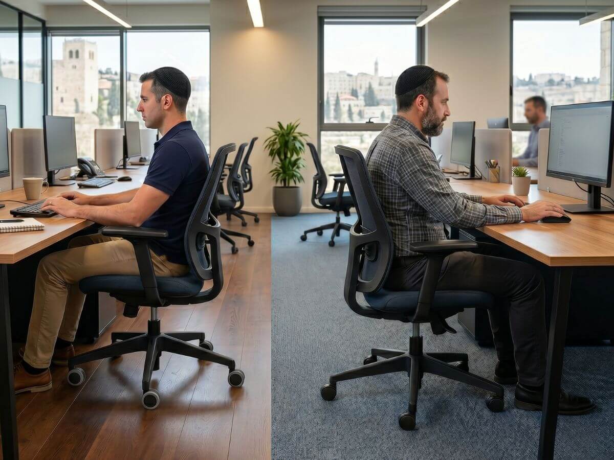 גלגלי פרקט או גלגלי שטיח המדריך לכסאות משרדיים